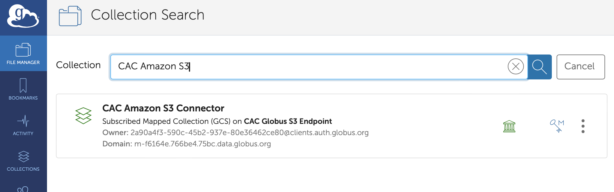 Search for CAC Amazon S3 Connector